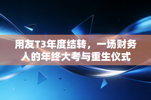 用友T3年度结转,一场财务人的年终大考与重生仪式