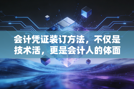 会计凭证装订方法,不仅是技术活,更是会计人的体面与修行