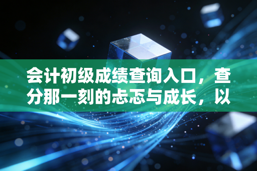 会计初级成绩查询入口,查分那一刻的忐忑与成长,以及你该知道的后续规划
