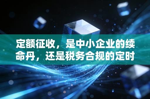 定额征收,是中小企业的续命丹,还是税务合规的定时炸弹?