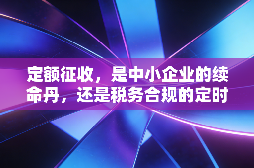 定额征收,是中小企业的续命丹,还是税务合规的定时炸弹?