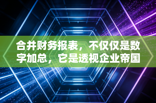 合并财务报表,不仅仅是数字加总,它是透视企业帝国的X光片