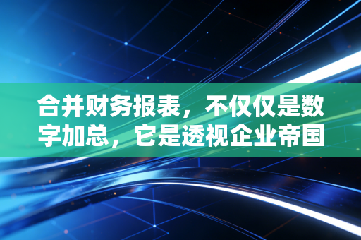 合并财务报表,不仅仅是数字加总,它是透视企业帝国的X光片