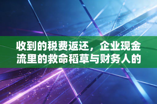 收到的税费返还,企业现金流里的救命稻草与财务人的悲欢离合