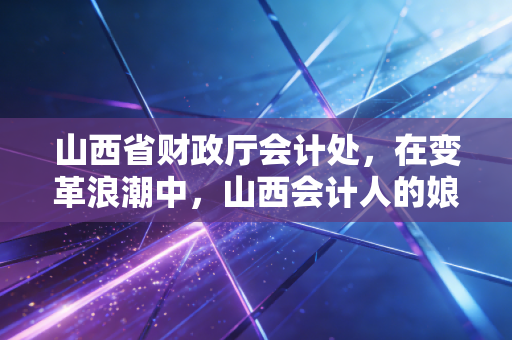山西省财政厅会计处,在变革浪潮中,山西会计人的娘家人与守门员