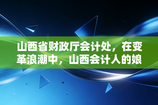 山西省财政厅会计处,在变革浪潮中,山西会计人的娘家人与守门员