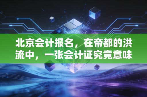 北京会计报名,在帝都的洪流中,一张会计证究竟意味着什么?