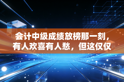 会计中级成绩放榜那一刻,有人欢喜有人愁,但这仅仅是你职业生涯的入场券