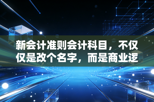 新会计准则会计科目,不仅仅是改个名字,而是商业逻辑的底层重构