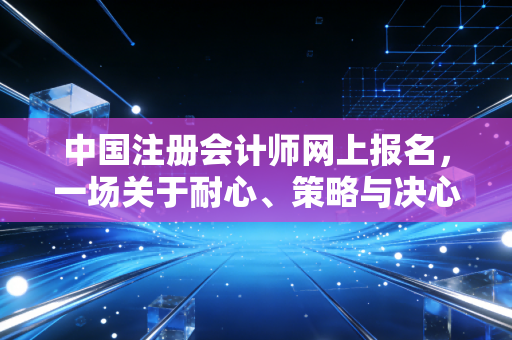 中国注册会计师网上报名，一场关于耐心、策略与决心的通关游戏