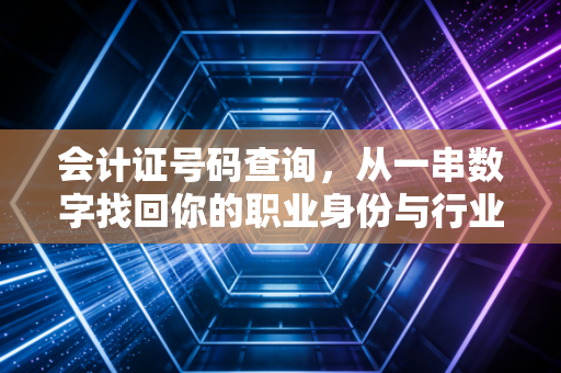 会计证号码查询，从一串数字找回你的职业身份与行业变迁