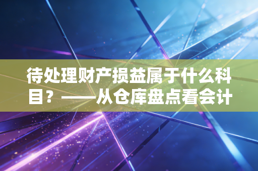 待处理财产损益属于什么科目?——从仓库盘点看会计的中转站智慧
