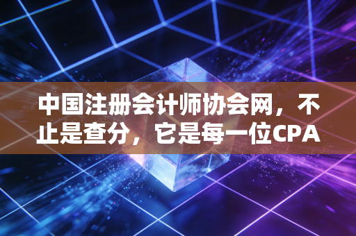 中国注册会计师协会网，不止是查分，它是每一位CPA人的数字灯塔