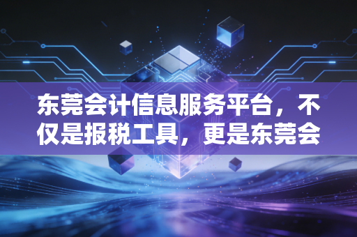 东莞会计信息服务平台,不仅是报税工具,更是东莞会计人的第二生存空间