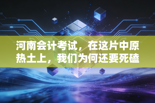 河南会计考试，在这片中原热土上，我们为何还要死磕那张证书？