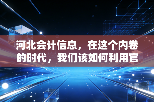 河北会计信息,在这个内卷的时代,我们该如何利用官网实现职业突围?