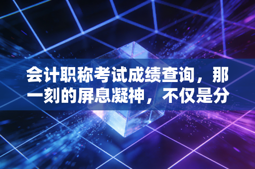 会计职称考试成绩查询，那一刻的屏息凝神，不仅是分数，更是人生的转折点