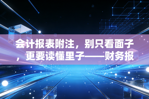 会计报表附注，别只看面子，更要读懂里子——财务报表背后的真相与博弈