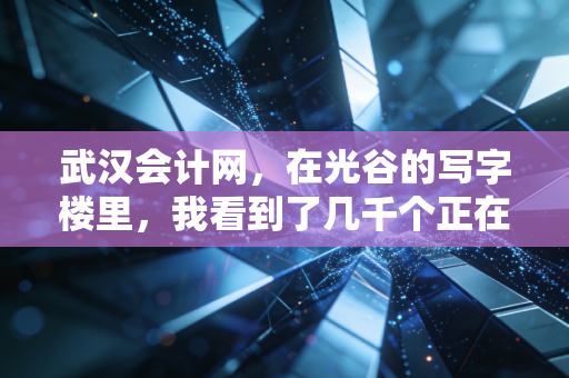 武汉会计网,在光谷的写字楼里,我看到了几千个正在考证的会计人,和他们的焦虑与梦想