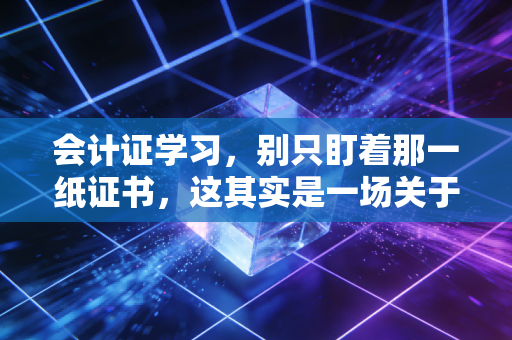 会计证学习,别只盯着那一纸证书,这其实是一场关于逻辑与耐心的深度修行