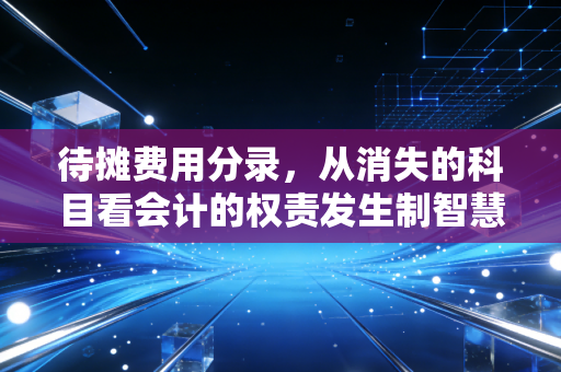 待摊费用分录,从消失的科目看会计的权责发生制智慧