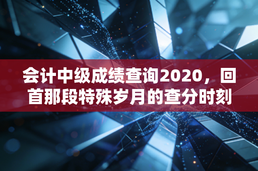 会计中级成绩查询2020,回首那段特殊岁月的查分时刻与职场进阶之路