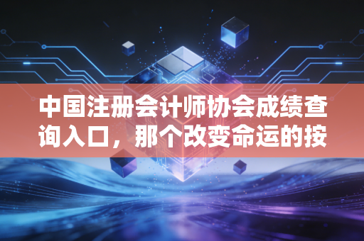 中国注册会计师协会成绩查询入口,那个改变命运的按钮,你准备好了吗?