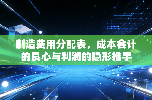 制造费用分配表,成本会计的良心与利润的隐形推手