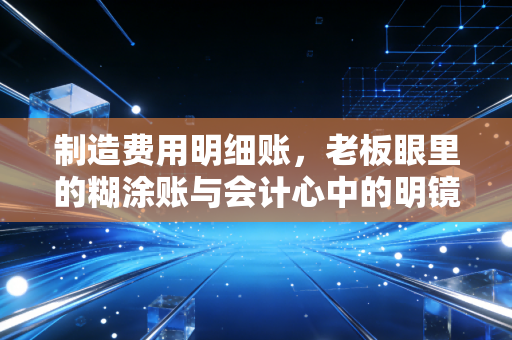 制造费用明细账,老板眼里的糊涂账与会计心中的明镜台