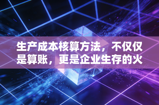 生产成本核算方法，不仅仅是算账，更是企业生存的火眼金睛