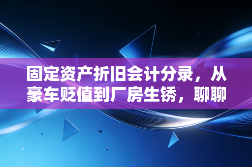 固定资产折旧会计分录,从豪车贬值到厂房生锈,聊聊会计眼里的岁月神偷