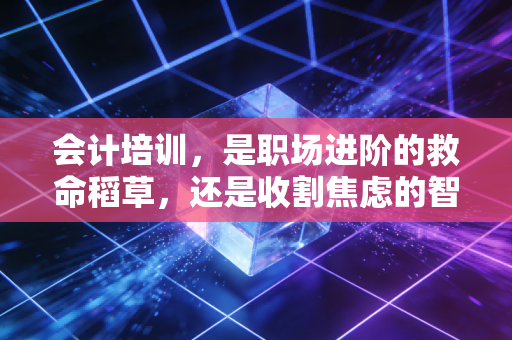 会计培训,是职场进阶的救命稻草,还是收割焦虑的智商税?