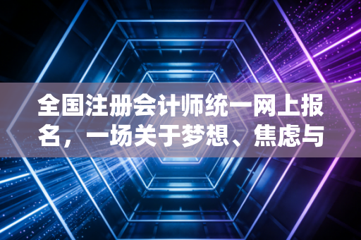 全国注册会计师统一网上报名,一场关于梦想、焦虑与手速的年度大戏
