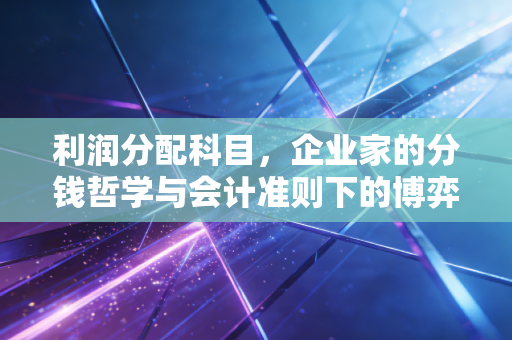 利润分配科目，企业家的分钱哲学与会计准则下的博弈