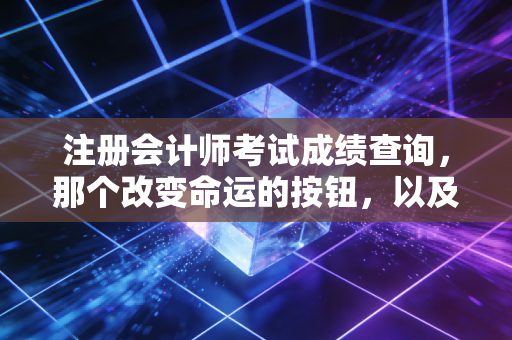 注册会计师考试成绩查询，那个改变命运的按钮，以及我们为何如此执着