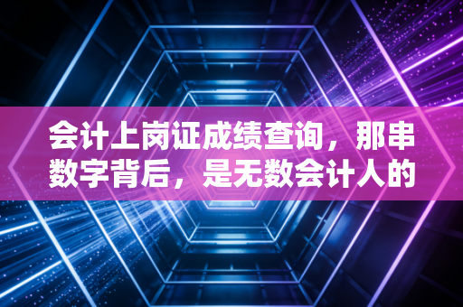 会计上岗证成绩查询，那串数字背后，是无数会计人的青春与迷茫