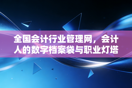 全国会计行业管理网,会计人的数字档案袋与职业灯塔
