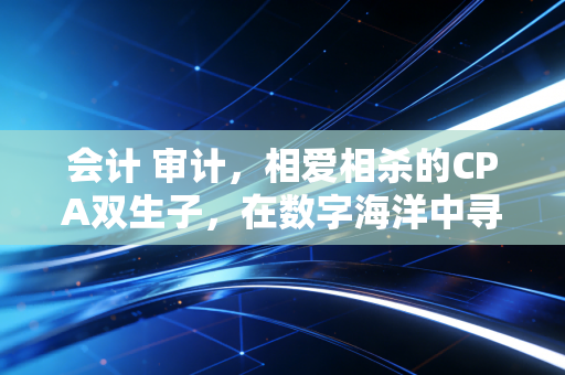 会计 审计，相爱相杀的CPA双生子，在数字海洋中寻找真实的我们