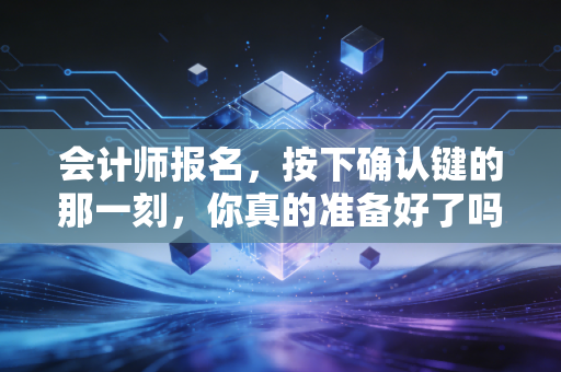 会计师报名,按下确认键的那一刻,你真的准备好了吗?