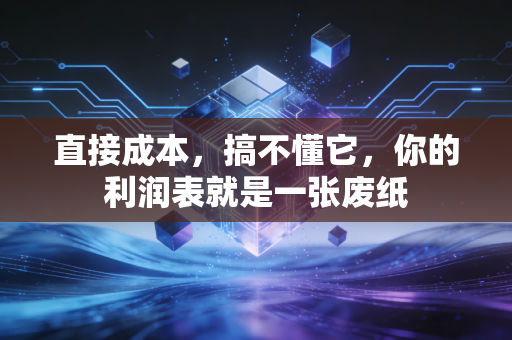 直接成本，搞不懂它，你的利润表就是一张废纸