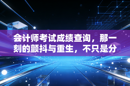 会计师考试成绩查询，那一刻的颤抖与重生，不只是分数那么简单