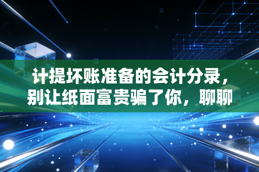 计提坏账准备的会计分录，别让纸面富贵骗了你，聊聊那些收不回来的账