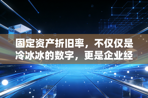 固定资产折旧率，不仅仅是冷冰冰的数字，更是企业经营的隐形调节器
