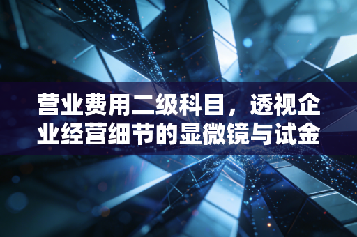详细阅读:营业费用二级科目,透视企业经营细节的显微镜与试金石 营业费用二级科目,透视企业经营细节的显微镜与试金石