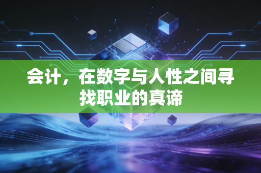 会计，在数字与人性之间寻找职业的真谛