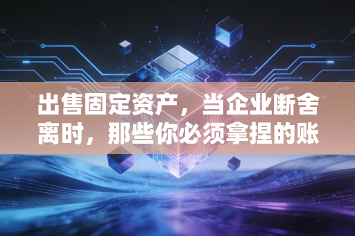 出售固定资产,当企业断舍离时,那些你必须拿捏的账务与税务分寸