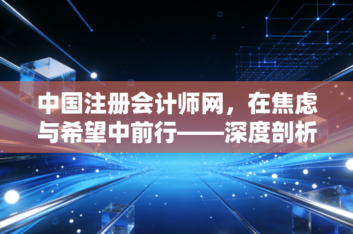 中国注册会计师网，在焦虑与希望中前行——深度剖析注册会计师的职业困境与未来出路