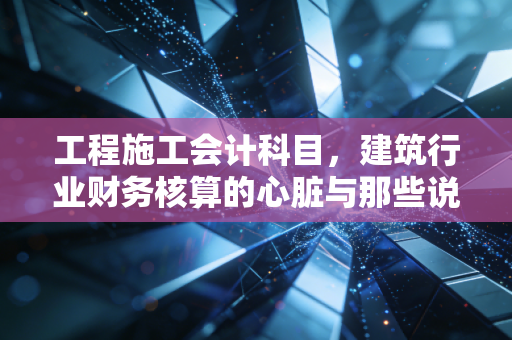 工程施工会计科目，建筑行业财务核算的心脏与那些说不出的痛