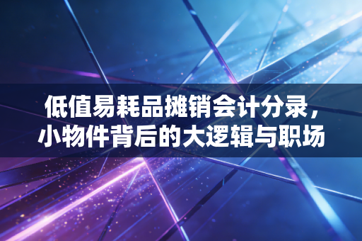 低值易耗品摊销会计分录,小物件背后的大逻辑与职场生存法则