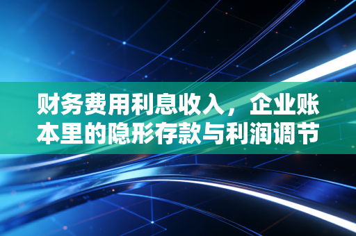 详细阅读:财务费用利息收入,企业账本里的隐形存款与利润调节的艺术 财务费用利息收入,企业账本里的隐形存款与利润调节的艺术